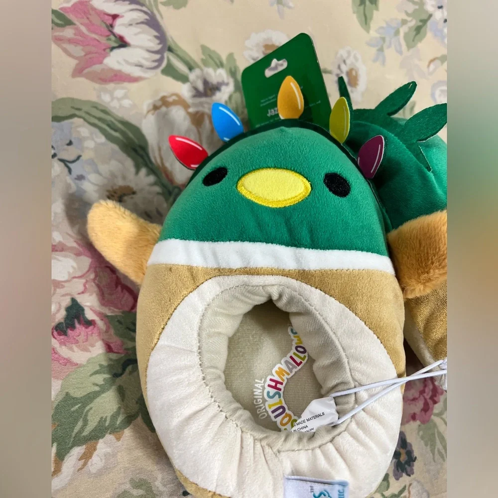Squishmallows Festive Green Plush with Colorful Accents
